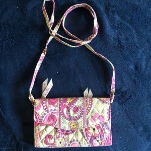 Vera Bradley Plaid Paisley Clutch